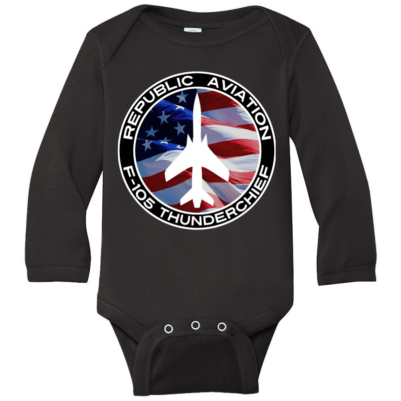 F-105 Thunderchief (2) Long Sleeve Baby Bodysuit by Kanmosrin52 | Artistshot