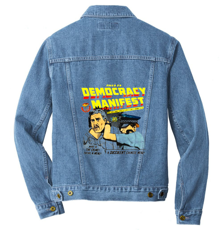 Democracy Manifest Men Denim Jacket. By Artistshot