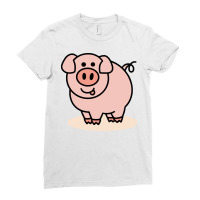 Cute Pig Ladies Fitted T-shirt | Artistshot