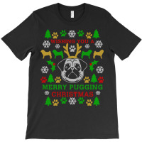 Funny Merry Pugging Pug Ugly Christmas Sweater Party Shirt Long Sleeve T-shirt | Artistshot