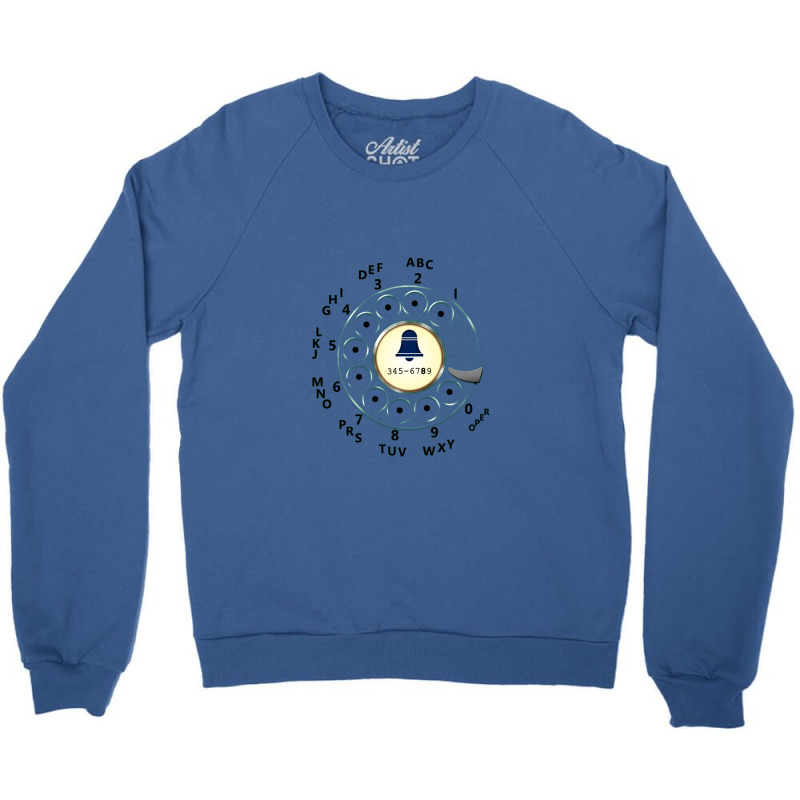 Retro Rotary Dial (variant)   Telephone Crewneck Sweatshirt | Artistshot