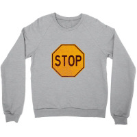 Retro Stop Sign (faded)   Stop Sign Crewneck Sweatshirt | Artistshot