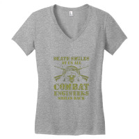 Combat Engineer Smiles Usa Military Sapper Premium Women's V-neck T-shirt | Artistshot