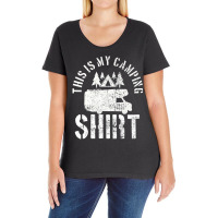 Camping Trailer Camper Van Mobile Home Caravan Motorhome Ladies Curvy T-shirt | Artistshot