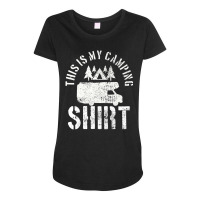 Camping Trailer Camper Van Mobile Home Caravan Motorhome Maternity Scoop Neck T-shirt | Artistshot