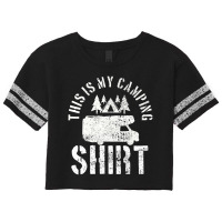 Camping Trailer Camper Van Mobile Home Caravan Motorhome Scorecard Crop Tee | Artistshot