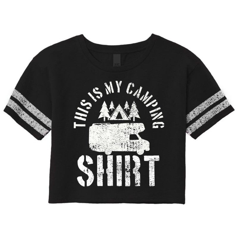 Camping Trailer Camper Van Mobile Home Caravan Motorhome Scorecard Crop Tee by cm-arts | Artistshot