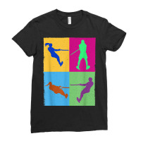 Water Skiing Cute Girl Colerful Women Colerful Waterskiing Ladies Fitted T-shirt | Artistshot