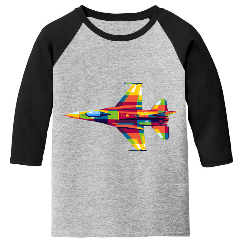 F-16 Fighting Falcon Youth 3/4 Sleeve by Kanmosrin52 | Artistshot