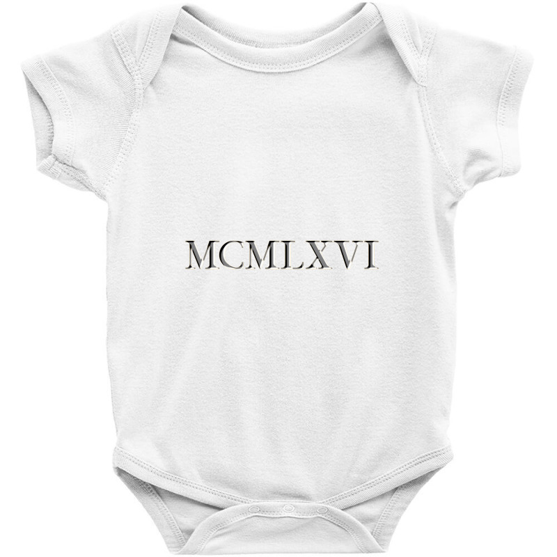 Roman Numeral 1966 Baby Bodysuit by waktudzuhur | Artistshot