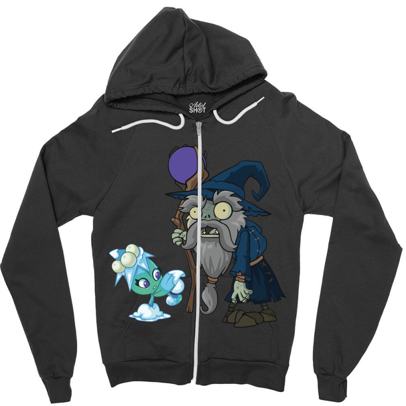 Plantsvszombiesmerlincharacter2 Zipper Hoodie | Artistshot