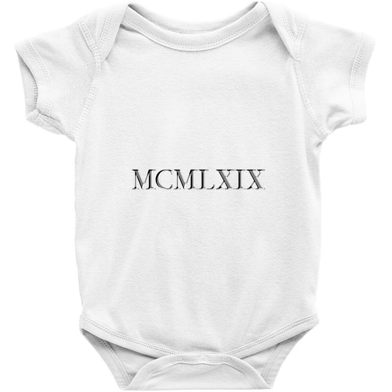 Roman Numeral 1969 Baby Bodysuit by waktudzuhur | Artistshot