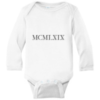 Roman Numeral 1969 Long Sleeve Baby Bodysuit | Artistshot