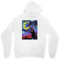 Dracula Castle Vampire Bats Halloween Starry Night Aja Art Unisex Hoodie | Artistshot