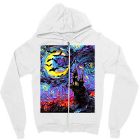 Dracula Castle Vampire Bats Halloween Starry Night Aja Art Zipper Hoodie | Artistshot