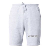 Roman Numeral 1971 Fleece Short | Artistshot