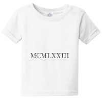 Roman Numeral 1973 Baby Tee | Artistshot