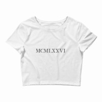 Roman Numeral 1976 Crop Top | Artistshot