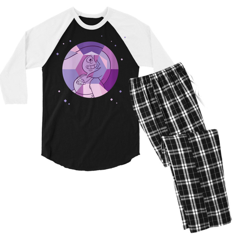 Womens Steven Universe Amethyst Gem Men's 3/4 Sleeve Pajama Set by ngodieutrinh | Artistshot