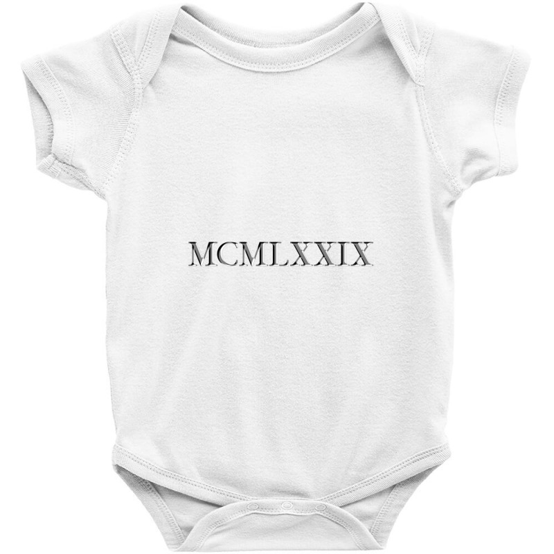 Roman Numeral 1979 Baby Bodysuit by waktudzuhur | Artistshot