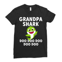 Mens Pinkfong Grandpa Shark Official Ladies Fitted T-shirt | Artistshot