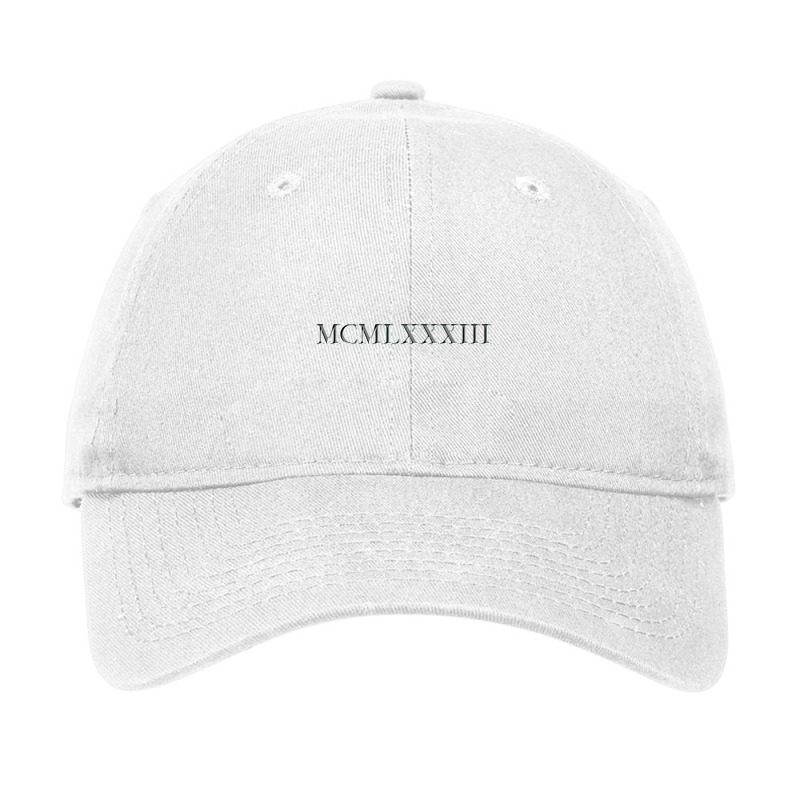 Roman Numeral 1983 Adjustable Cap by waktudzuhur | Artistshot