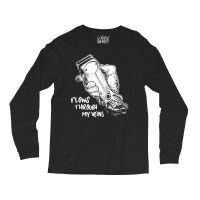 Flows Through My Veins Hair Cutting Barber Tshirts For Men W Long Sleeve Shirts | Artistshot