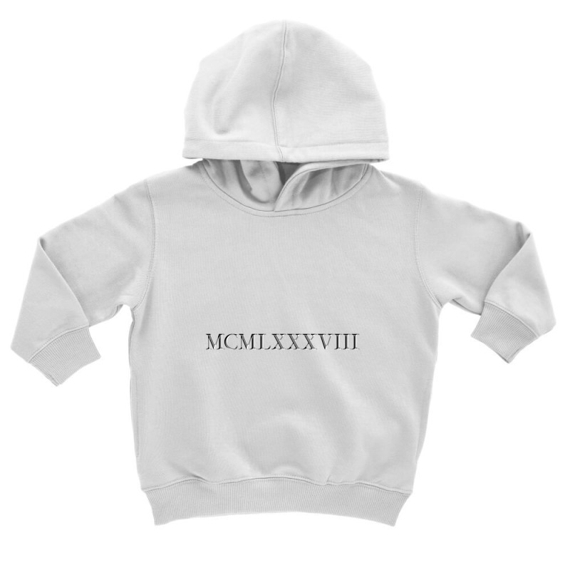 Roman Numeral 1988 Toddler Hoodie by waktudzuhur | Artistshot