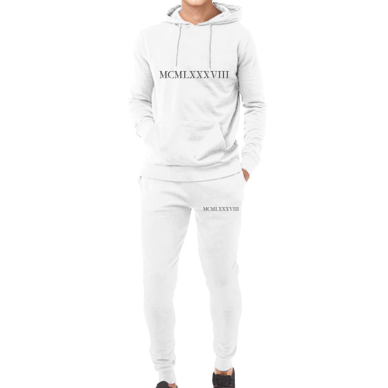 Roman Numeral 1988 Hoodie & Jogger set by waktudzuhur | Artistshot