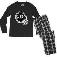 Pool Billiards Vintage 8 Eight Ball Men's Long Sleeve Pajama Set | Artistshot