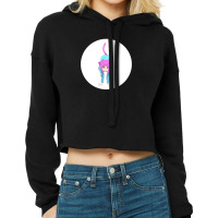 Pop Socket Anime Neko 1 Cropped Hoodie | Artistshot