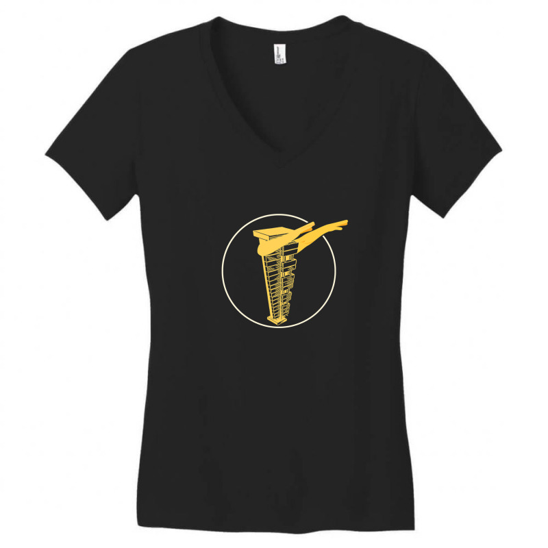 Funny Dabbing Glockenspiel Percussion Players Women's V-Neck T-Shirt by cm-arts | Artistshot