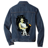 The Girl With The Sax Men Denim Jacket | Artistshot