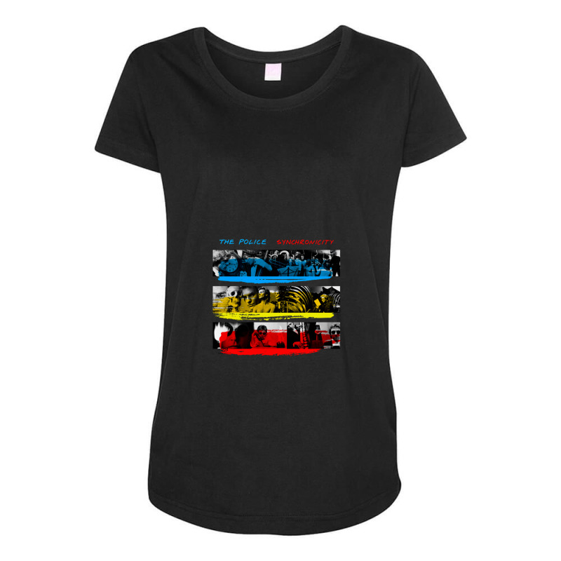 The Police Synchronicity Album Maternity Scoop Neck T-shirt by KristiMartin | Artistshot