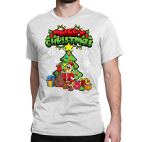 Merry Christmas Animals   Xmas Duck Duckling T Shirt Classic T-shirt | Artistshot