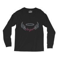 Angel With Wings Bling Rhinestone Diamante Embellished Tank Top Long Sleeve Shirts | Artistshot