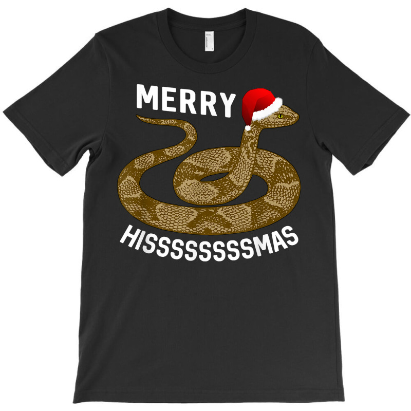 Holiday Merry Hissmas Christmas Santa Hat Copperhead Snake T Shirt T-shirt | Artistshot