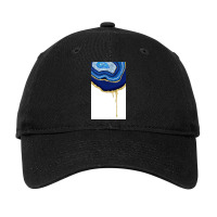 Sapphire Dripping Agate Adjustable Cap | Artistshot