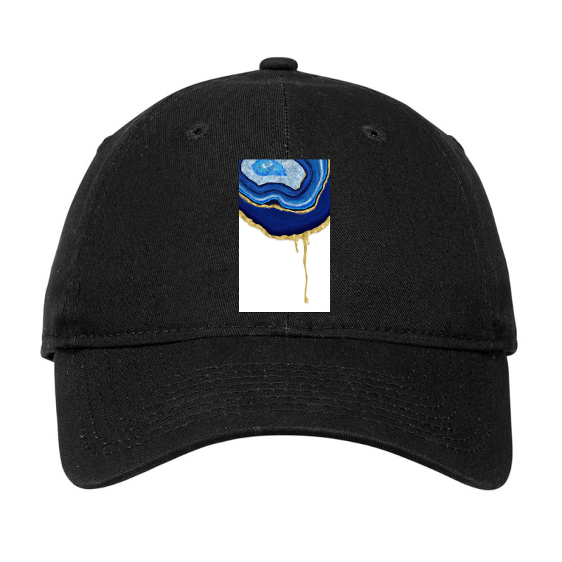 Sapphire Dripping Agate Adjustable Cap | Artistshot