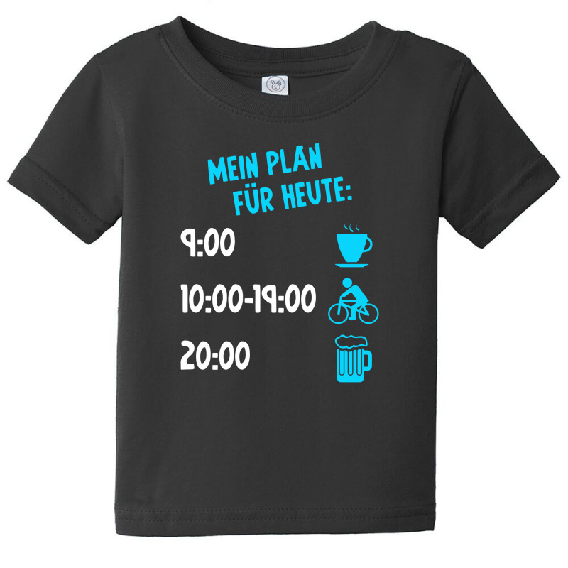 My Plan For Today Bicycle Cyclist Sport Baby Tee | Artistshot