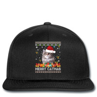 Merry Catmas Siberian Cat Ugly Sweater Christmas Santa Claus Long Slee Printed Hat | Artistshot