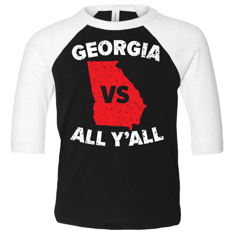 Georgia Vs All Y'all Georgians Post Soviet States Sweatshirt Toddler 3/4 Sleeve Tee by cm-arts | Artistshot