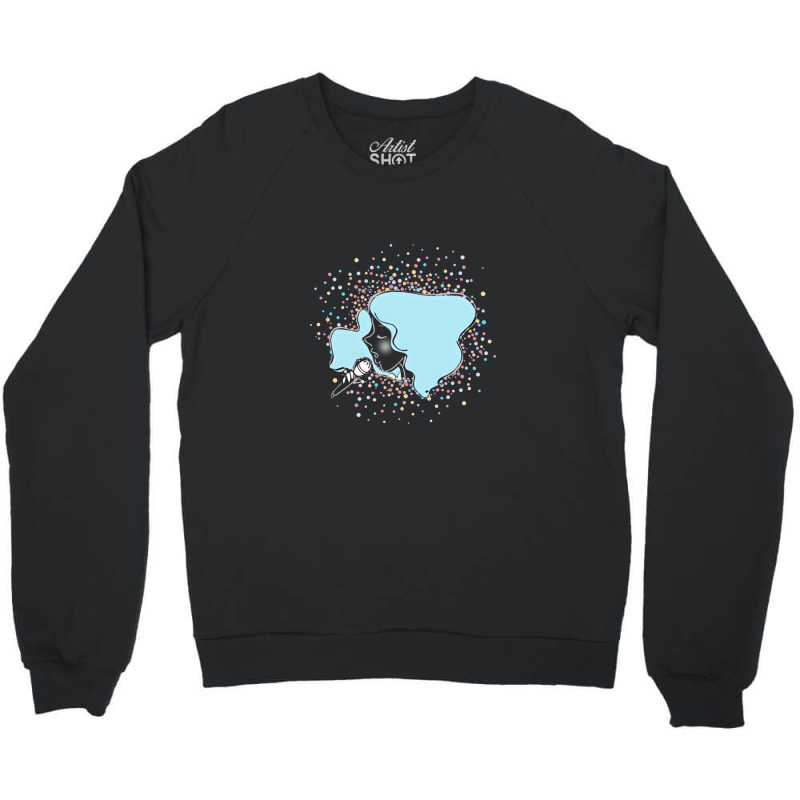 Sing Like A Popstar Crewneck Sweatshirt by KristyMelton | Artistshot