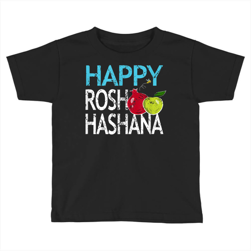 Shana Tova Gift Jewish Happy Rosh Hashanah Holiday Vintage T Shirt Toddler T-shirt | Artistshot