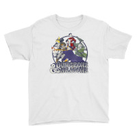 Womens Dungeons & Dragons Group Shot Badge V-neck Youth Tee | Artistshot