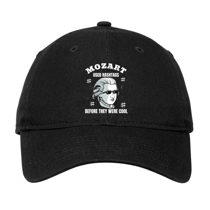 Composer Wolfgang Amadeus Mozart Used Hashtags Adjustable Cap by cm-arts | Artistshot