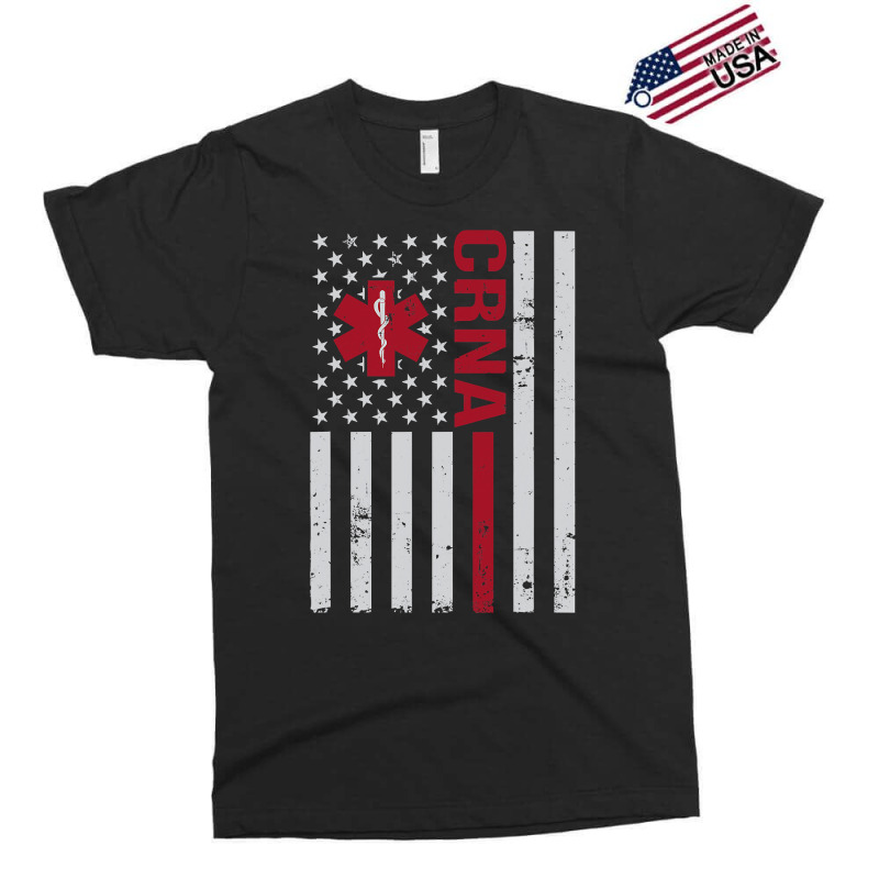 Crna Certified Registered Nurse Anesthetist Usa Flag Exclusive T-shirt | Artistshot