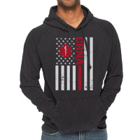 Crna Certified Registered Nurse Anesthetist Usa Flag Vintage Hoodie | Artistshot