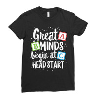 Great Minds Head Start Teacher Early Childhood Education Ladies Fitted T-shirt | Artistshot