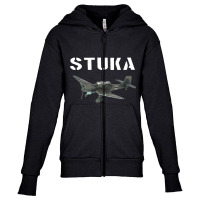 German Airforce Wwii Ju 87 Stuka Dive Bomber Plane Youth Zipper Hoodie | Artistshot